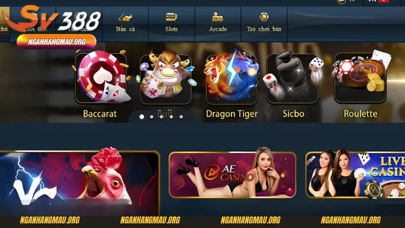 Tổng hợp các sản phẩm game đỉnh cao tại Sv388